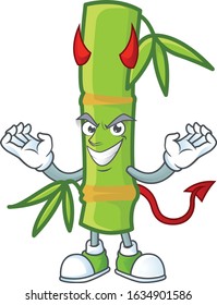 Devil bamboo stick Cartoon character design style