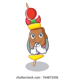Devil barbecue character cartoon style