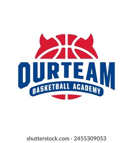 DEVIL BASKETBALL LOGO DESIGN TEMPLATE