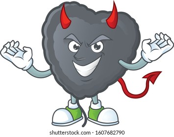 Devil black love balloon Cartoon character design