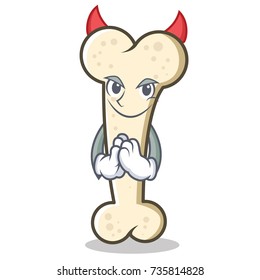Devil bone character cartoon mascot