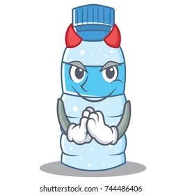 Devil bottle character cartoon style
