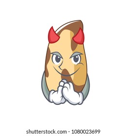 Devil brazil nut mascot cartoon