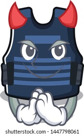 Devil bulletprof vest hanger on character wall