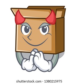 Devil cardboard isolated with in the mascot