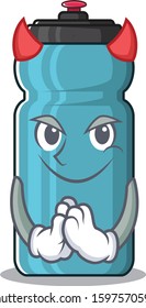 Devil Cartoon character of water bottle Scroll design