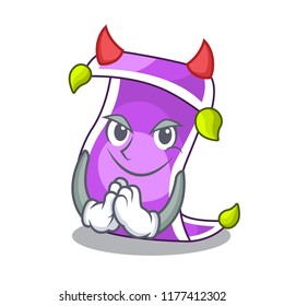 Devil cartoon fairytale story and magic carpet