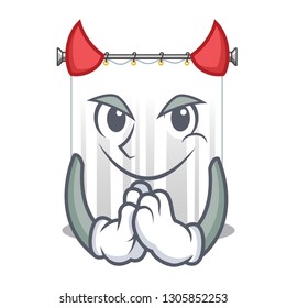 Devil cartoon shower curtains are very pretty