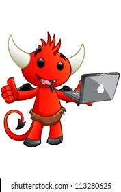 Devil Character - Laptop
