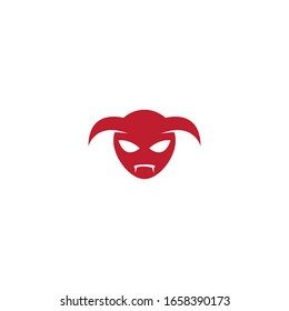 Devil character logo ilustration vector template