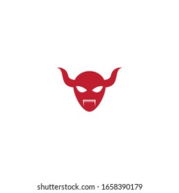 Devil character logo ilustration vector template