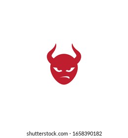 Devil character logo ilustration vector template