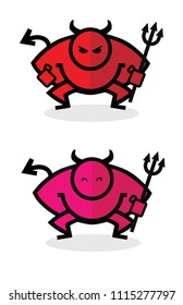 devil character vector