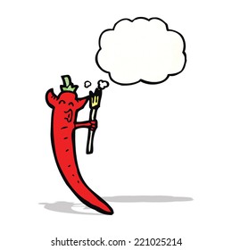 caricatura del diablo chili