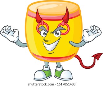 Devil chinese gold drum Cartoon character design