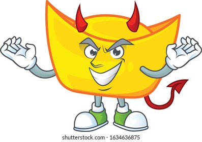 Devil chinese gold ingot Cartoon character design