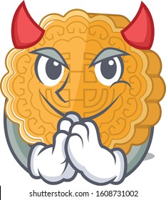 Devil chinese mooncake Cartoon in character design