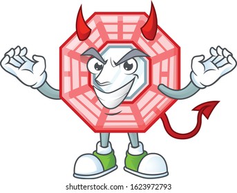 Devil chinese square feng sui Cartoon character design