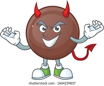 Devil chocolate ball Cartoon character design style