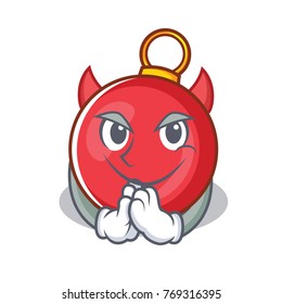 Devil Christmas ball character cartoon