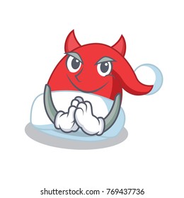 Devil Christmas hat character cartoon