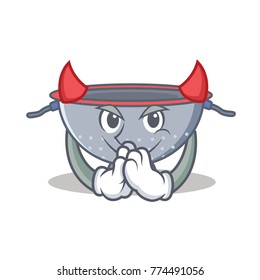 Devil colander utensil character cartoon
