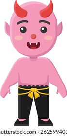 devil comic character cartoon icon evil halloween horn cute drawing horror art classic fashion fat