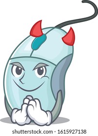 Devil computer mouse Cartoon in character design