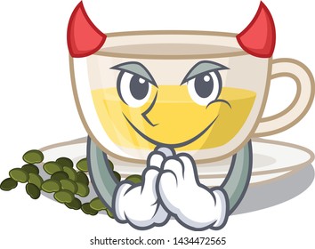 Devil cup oolong tea in cartoon shape