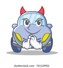 Devil cute car character cartoon