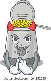 Devil deep fryer Cartoon in character design