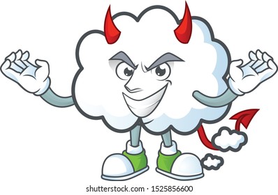 Devil design cloud bubble for icon thinking