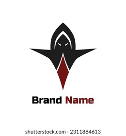 Devil and diamond logo, for industry, emblem.