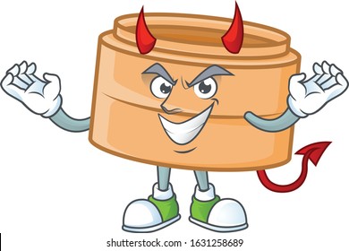 Devil dimsum basket Cartoon character design style