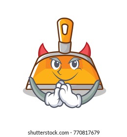 Devil dustpan character cartoon style