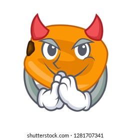 Devil eat corn nuts in cartoon shape