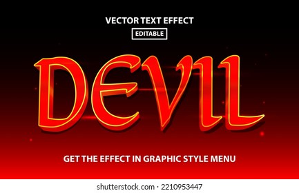 Devil Editable Text Effect Style