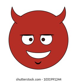 Devil emoji cartoon