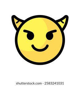 devil - emoji, vector icon