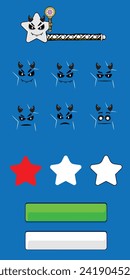 Devil emoticon with facial expression

