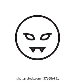 devil emoticon icon illustration isolated vector sign symbol