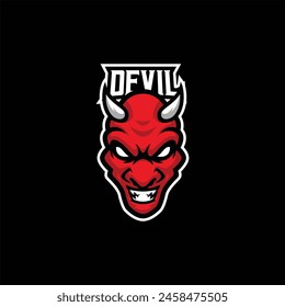 devil esport mascot design logo