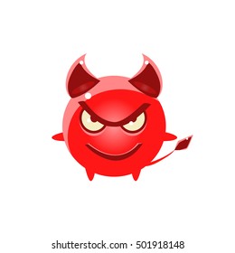 Devil Evil Round Character Emoji