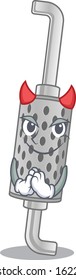 Devil exhaust pipe Cartoon in character design