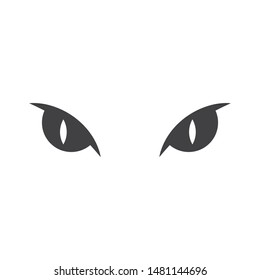 devil Eye icon Logo vector Template illustration design