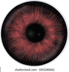 Devil eye iris - Black and red eye iris