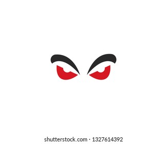 Devil Eye logo vector template