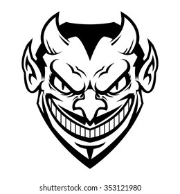 Devil Face Stock Vector (Royalty Free) 353121980