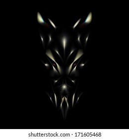Devil face background
