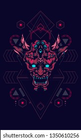 Devil face sacred geometry